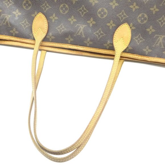 Authentic Louis Vuitton Neverfull GM Purse Monogram Tote Shoulder Bag Brown Tan - Picture 13 of 16